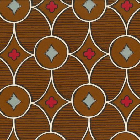 Εικόνα της ΥΦΑΣΜΑΤΑ ΕΠΙΠΛΩΣΕΩΝ QUATREFOIL - BROWN