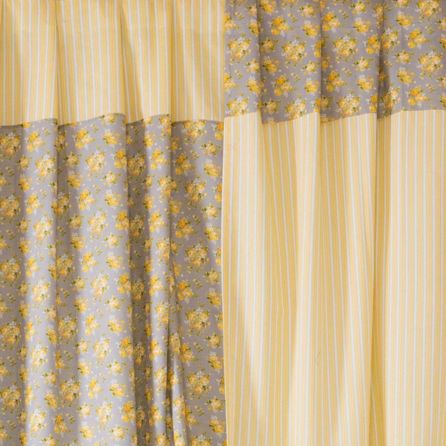 Εικόνα της ΚΟΥΡΤΙΝΑ ΜΕ ΤΡΕΣΑ ΑΙΘΡΑ - ΚΙΤΡΙΝΟ/ΛΕΥΚΟ