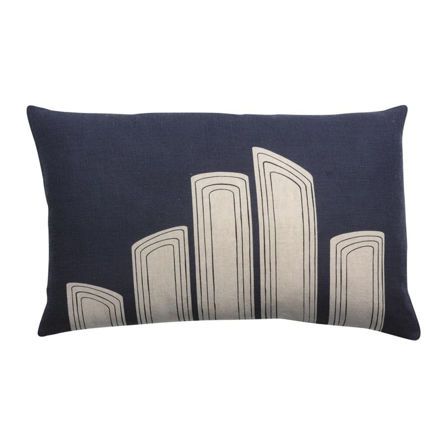 Εικόνα της ΔΙΑΚΟΣΜΗΤΙΚΟ ΜΑΞΙΛΑΡΙ ZAHA IMPRIME  - ΜΠΛΕ/ΕΚΡΟΥ