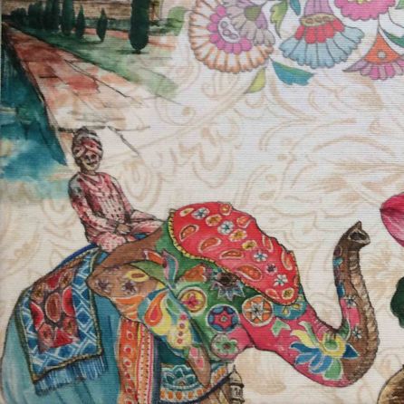 Εικόνα της ΥΦΑΣΜΑΤΑ ΕΠΙΠΛΩΣΕΩΝ GANESH - ΜΠΕΖ/ΠΟΛΥΧΡΩΜΟ