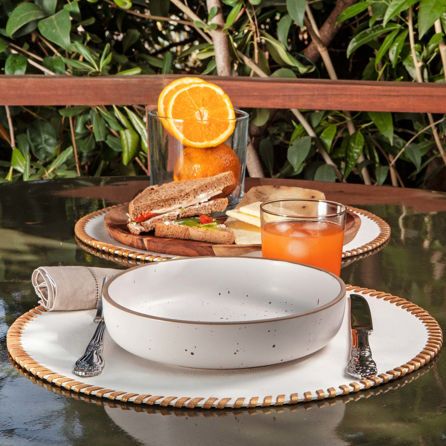 Εικόνα της ΣΟΥΠΛΑ ΣΤΡΟΓΓΥΛΟ ΜΕ ΔΕΡΜΑΤΙ - ΛΕΥΚΟ/ΧΡΥΣΟ