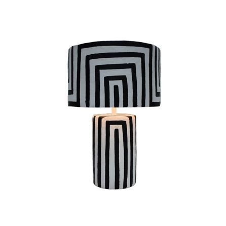 Εικόνα της ΦΩΤΙΣΤΙΚΑ LAMP & SHADE MAZE - ΜΑΥΡΟ/ΑΣΠΡΟ