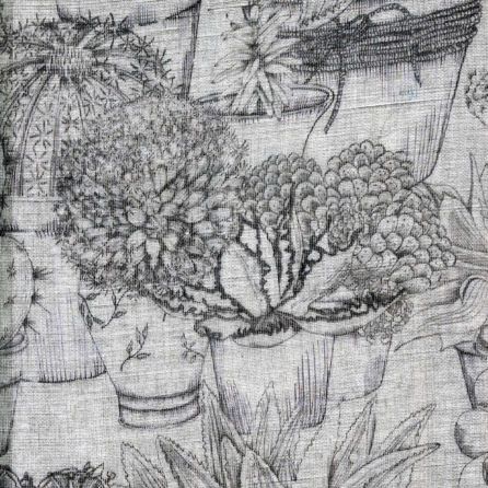 Εικόνα της ΥΦΑΣΜΑΤΑ ΚΟΥΡΤΙΝΑΣ CACTO - ΓΚΡΙ ΑΝΟΙΧΤΟ