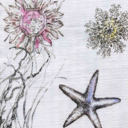 Εικόνα της ΥΦΑΣΜΑΤΑ ΚΟΥΡΤΙΝΑΣ MAVONE - ΛΕΥΚΟ/ΓΚΡΙ