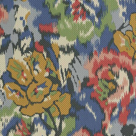 Εικόνα της ΤΑΠΕΤΣΑΡΙΑ ΜΕ ΜΟΤΙΒΟ FLOWER POT - ΜΠΛΕ