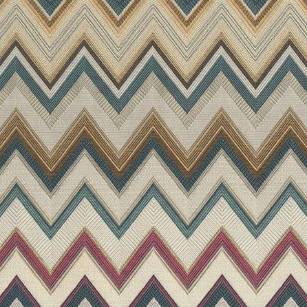 Εικόνα της ΤΑΠΕΤΣΑΡΙΑ ΜΕ ΜΟΤΙΒΟ HAPPY ZIGZAG - ΜΠΟΡΝΤΟ