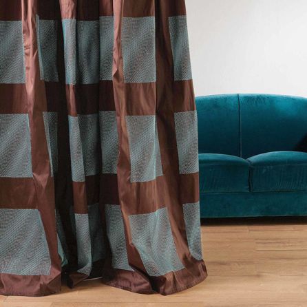 Εικόνα της ΚΟΥΡΤΙΝΑ ΜΕ ΤΡΕΣΑ HOME LINE - ΚΑΦΕ/ΠΡΑΣΙΝΟ