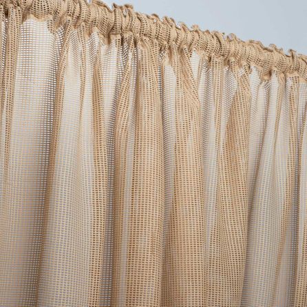 Εικόνα της ΚΟΥΡΤΙΝΑ ΜΕ ΤΡΕΣΑ HOME LINE - ΧΡΥΣΟ ΣΚΟΥΡΟ