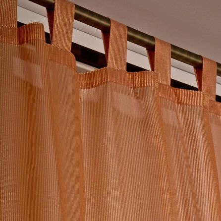 Εικόνα της ΚΟΥΡΤΙΝΑ ΜΕ ΤΙΡΑΝΤΕΣ HOME LINE - ΠΟΡΤΟΚΑΛΙ