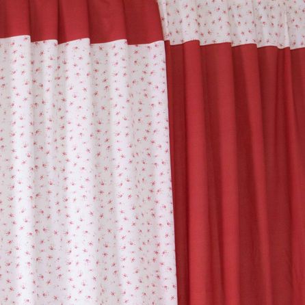 Εικόνα της ΚΟΥΡΤΙΝΑ ΜΕ ΤΡΕΣΑ ΘΕΤΙΣ - ΚΟΚΚΙΝΟ/ΛΕΥΚΟ