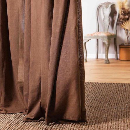 Εικόνα της ΚΟΥΡΤΙΝΑ ΜΕ ΤΡΕΣΑ HOME COLLECTION - ΚΑΦΕ