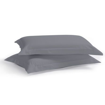 Εικόνα της ΜΑΞΙΛΑΡΟΘΗΚΕΣ SATIN PLAIN - ΓΚΡΙ/ΑΝΘΡΑΚΙ