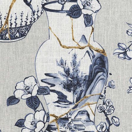 Εικόνα της ΤΑΠΕΤΣΑΡΙΑ ΜΕ ΜΟΤΙΒΟ VASI - ΓΚΡΙ/ΓΑΛΑΖΙΟ