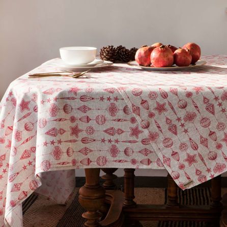 Εικόνα της ΧΡΙΣΤΟΥΓΕΝΝΙΑΤΙΚΑ STELLAR - ΜΠΕΖ/ΚΟΚΚΙΝΟ