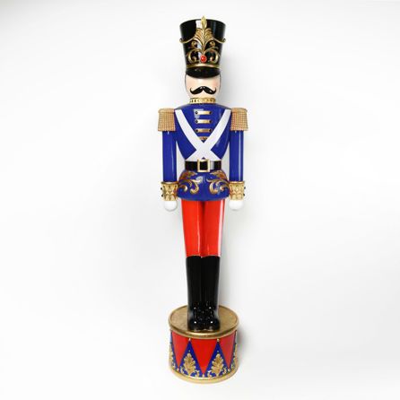 Εικόνα της ΧΡΙΣΤΟΥΓΕΝΝΙΑΤΙΚΑ NUTCRAKER SOLDIER  - ΚΟΚΚΙΝΟ/ΜΠΛΕ