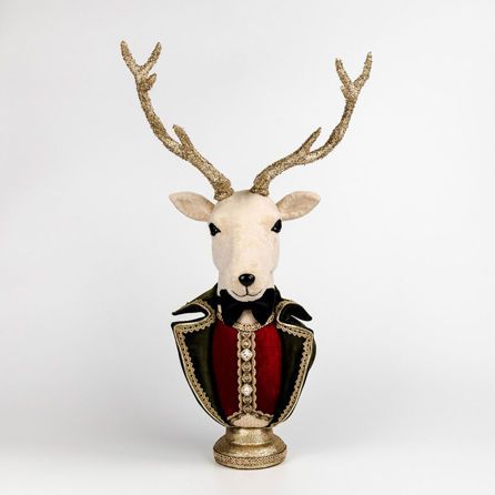 Εικόνα της ΧΡΙΣΤΟΥΓΕΝΝΙΑΤΙΚΑ DEER HEAD - ΠΡΑΣΙΝΟ