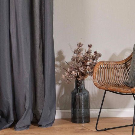 Εικόνα της ΚΟΥΡΤΙΝΑ ΜΕ ΤΡΕΣΑ HOME LINE - ΓΚΡΙ ΣΚΟΥΡΟ