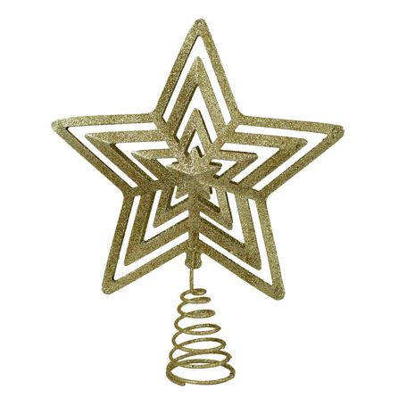 Εικόνα της ΧΡΙΣΤΟΥΓΕΝΝΙΑΤΙΚΑ ΜΕΤΑΛΛΙΚΗ ΚΟΡΥΦΗ ΕΛΑ - ΧΡΥΣΟ