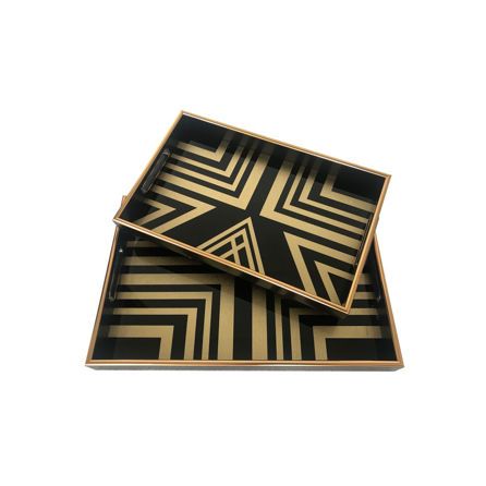 Εικόνα της ΕΙΔΗ ΔΙΑΚΟΣΜΗΣΗΣ ART DECO  - ΜΑΥΡΟ/ΧΡΥΣΟ