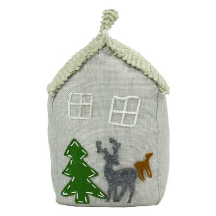 Εικόνα της ΧΡΙΣΤΟΥΓΕΝΝΙΑΤΙΚΑ HOUSE DOOR STOP - ΓΚΡΙ