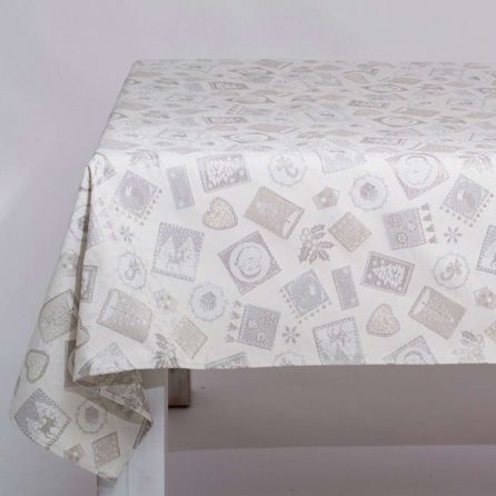 Εικόνα της ΧΡΙΣΤΟΥΓΕΝΝΙΑΤΙΚΑ ESTAMPAS COLLECTION - ΛΕΥΚΟ/ΓΚΡΙ