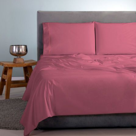 Εικόνα της ΣΕΝΤΟΝΙΑ SATIN PLAIN SET - ΦΟΥΞΙΑ