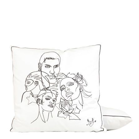 Εικόνα της ΔΙΑΚΟΣΜΗΤΙΚΟ ΜΑΞΙΛΑΡΙ AMITIES BLANC - ΛΕΥΚΟ/ΜΑΥΡΟ