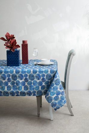 Εικόνα της ΤΡΑΠΕΖΟΜΑΝΤΗΛΑ BLUE LAGOON 5 - ΛΕΥΚΟ/ΜΠΛΕ