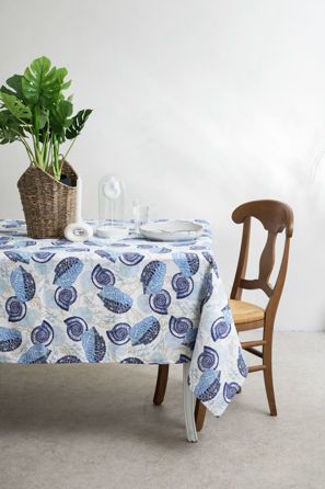 Εικόνα της ΤΡΑΠΕΖΟΜΑΝΤΗΛΑ BLUE LAGOON 3 - ΛΕΥΚΟ/ΜΠΛΕ