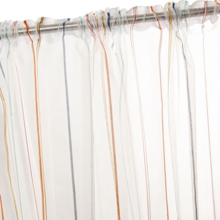 Εικόνα της ΚΟΥΡΤΙΝΑ ΜΕ ΤΡΕΣΑ HOME LINE - ΛΕΥΚΟ/ΚΙΤΡΙΝΟ