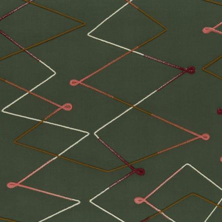 Εικόνα της ΥΦΑΣΜΑΤΑ  INDOOR TEORAMA - ZIGZAG - ΠΡΑΣΙΝΟ ΣΚΟΥΡΟ