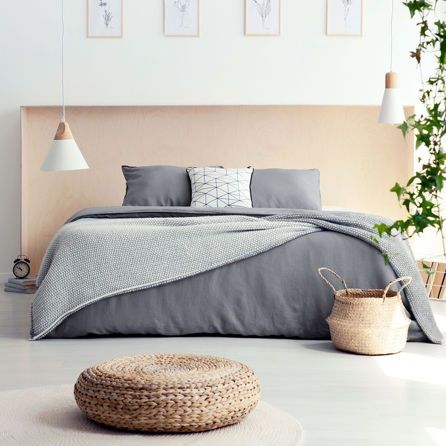 Εικόνα της ΠΑΠΛΩΜΑΤΟΘΗΚΕΣ PERCALE SOFT SLEEP - ΓΚΡΙ