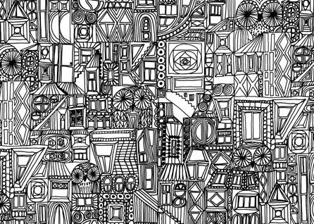 Εικόνα της ΤΑΠΕΤΣΑΡΙΑ ΜΕ ΜΟΤΙΒΟ BUBI - ΑΣΠΡΟ /ΜΑΥΡΟ