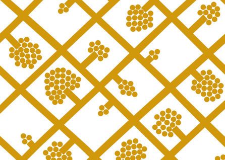 Εικόνα της ΤΑΠΕΤΣΑΡΙΑ ΜΕ ΜΟΤΙΒΟ SPALJE - ΚΙΤΡΙΝΟ