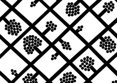 Εικόνα της ΤΑΠΕΤΣΑΡΙΑ ΜΕ ΜΟΤΙΒΟ SPALJE - ΑΣΠΡΟ /ΜΑΥΡΟ