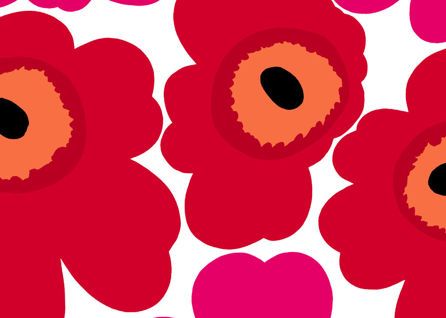 Εικόνα της ΤΑΠΕΤΣΑΡΙΑ ΜΕ ΜΟΤΙΒΟ UNIKKO - KOKKINO/ΛΕΥΚΟ