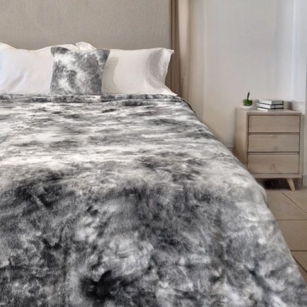 Εικόνα της ΚΟΥΒΕΡΤΕΣ RABBIT FUR - ΓΚΡΙ