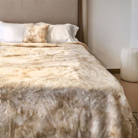 Εικόνα της ΚΟΥΒΕΡΤΕΣ RABBIT FUR - ΜΠΕΖ