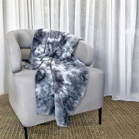 Εικόνα της ΚΟΥΒΕΡΤΑΚΙ ΚΑΝΑΠΕ RABBIT FUR - ΓΚΡΙ