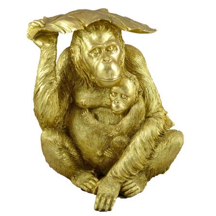Εικόνα της ΕΙΔΗ ΔΙΑΚΟΣΜΗΣΗΣ GORILLA WITH BABY - ΧΡΥΣΟ