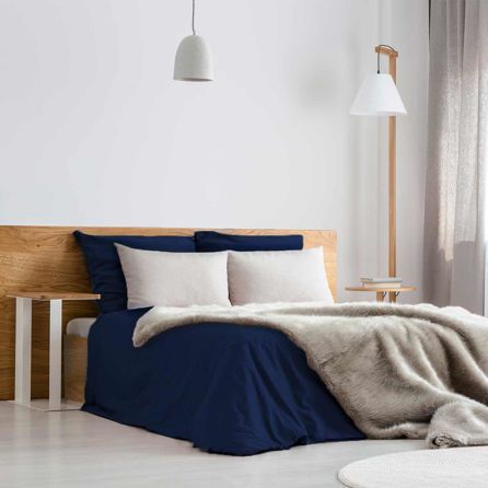 Εικόνα της ΣΕΝΤΟΝΙΑ PREMIUM PERCALE NOTT - ΜΠΛΕ ΝΑΥΤΙΚΟ