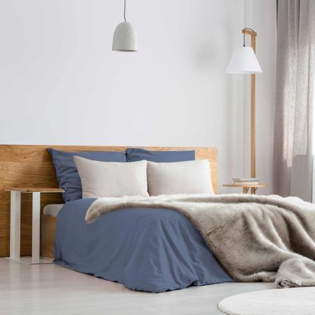 Εικόνα της ΣΕΝΤΟΝΙΑ PREMIUM PERCALE NOTT - ΜΠΛΕ